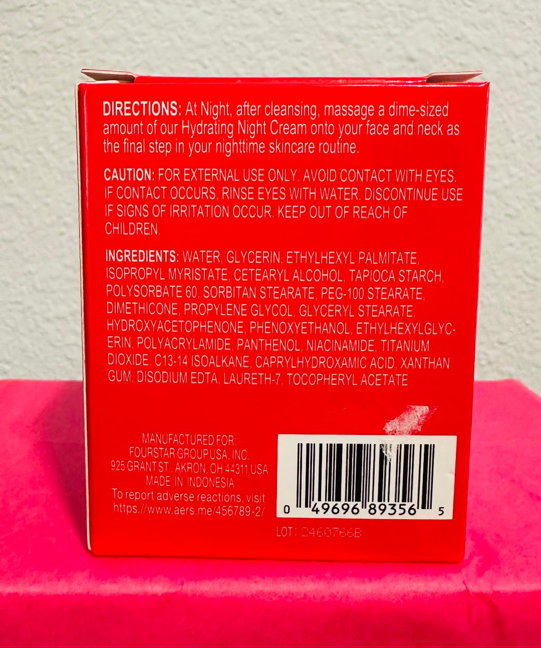 Revitalizing Hydrating night cream