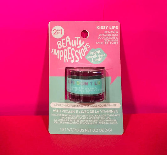 Beauty Impressions Lip Mask & Lip Scrub Duo- Nourishing Formula