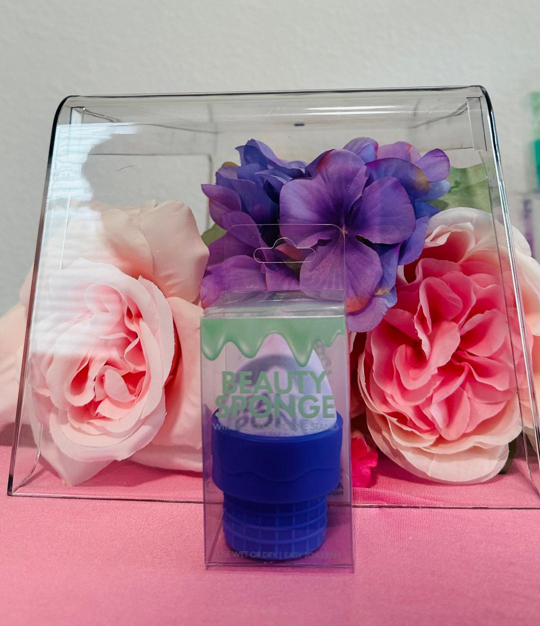 Beauty Sponge- Ice Cream Cone Stand - Purple