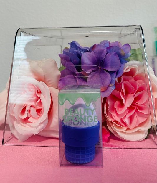 Beauty Sponge- Ice Cream Cone Stand - Purple