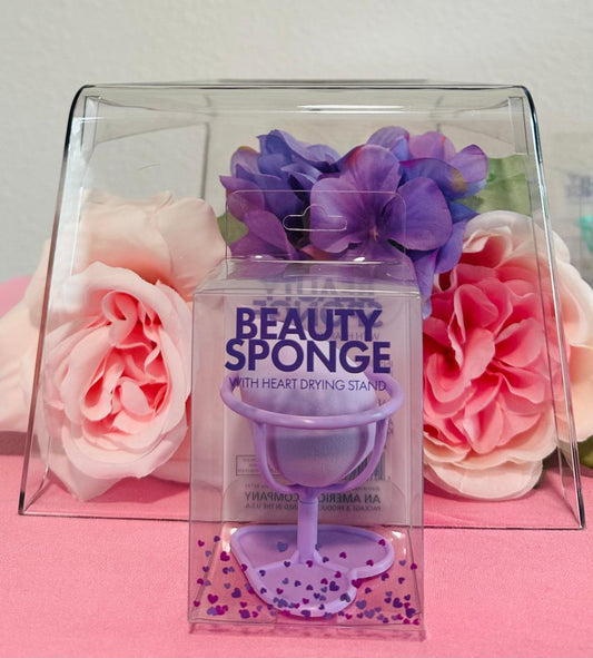 Beauty Sponge - Purple with stand