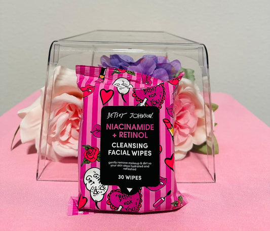 Betsey Johnson Niacinamide & Retinol Facial Wipes