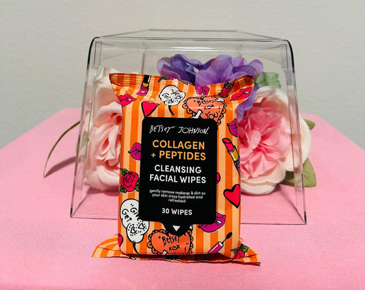 Betsey Johnson Collagen & Peptides Facial Wipes