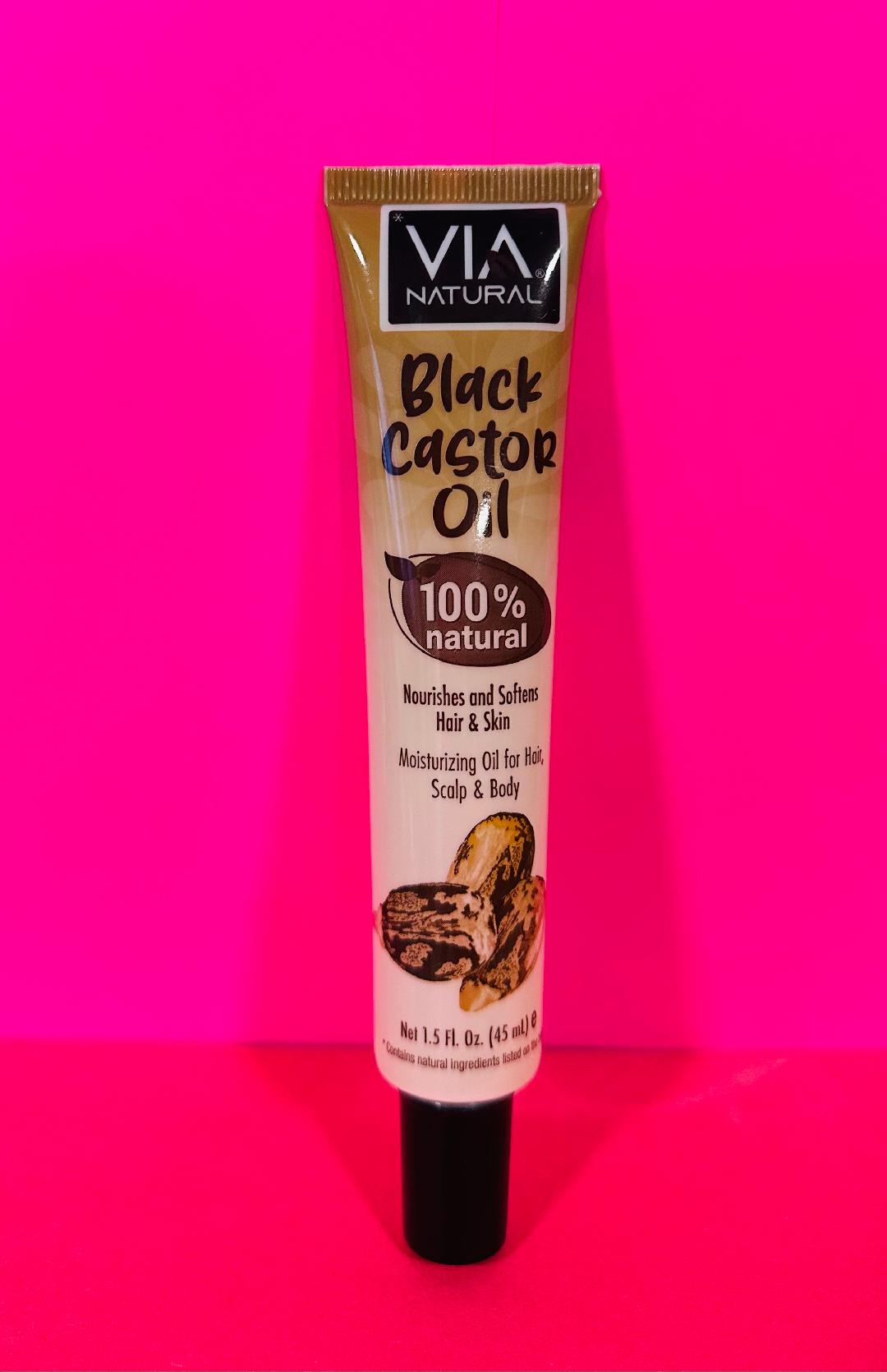 VIA Natural Black Castor Oil Hair & Skin Care