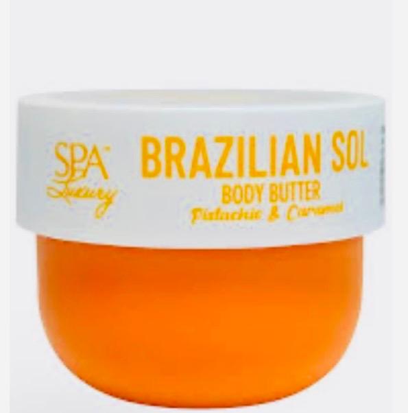 Brazilian Sol body butter by SPA Luxury Pistachio and Caramel