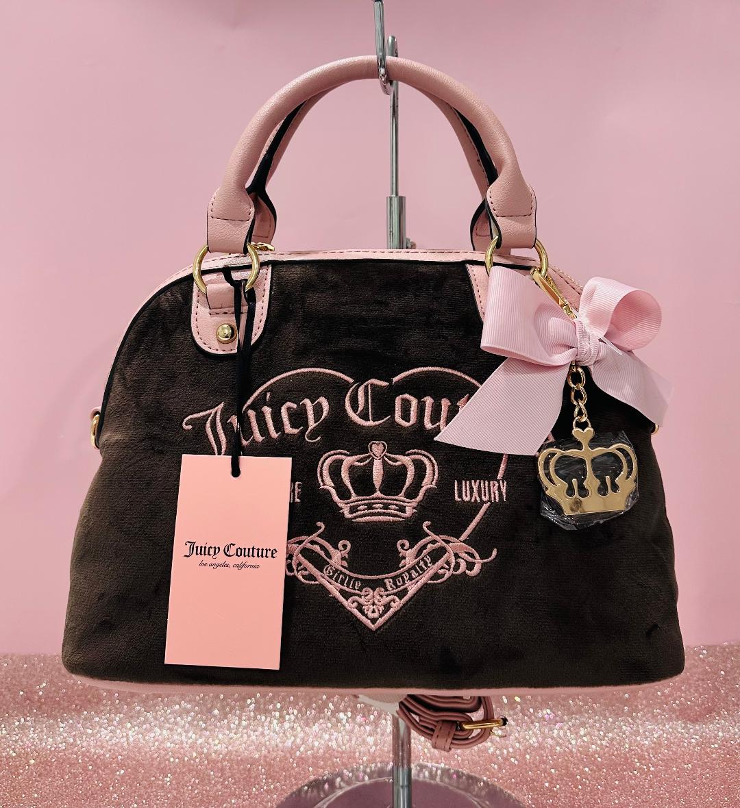 Juicy Couture Chocolate brown handbag/crossbody with charms
