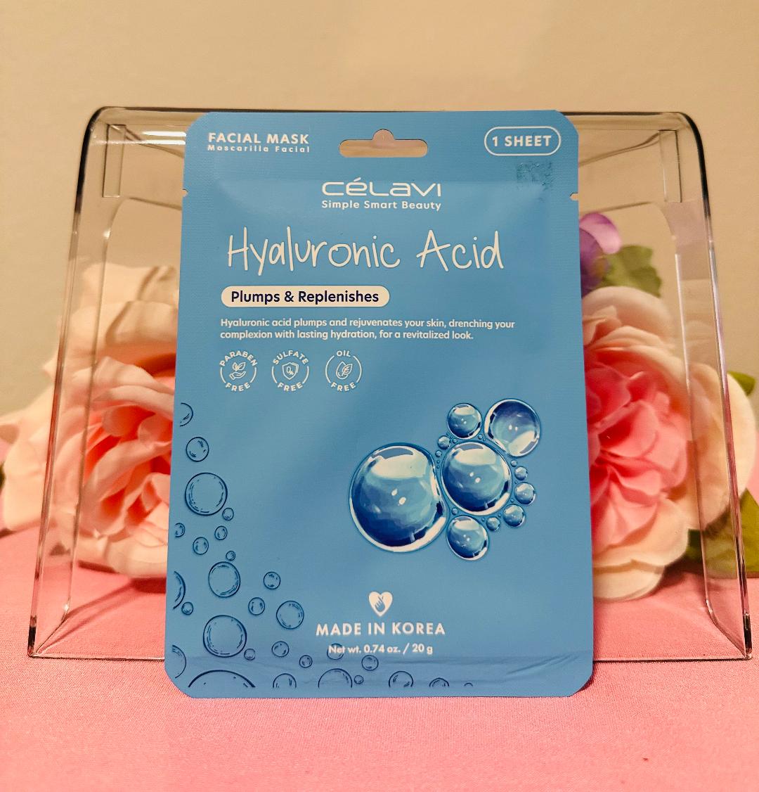 Celavi Facial mask with Hyaluronic acid