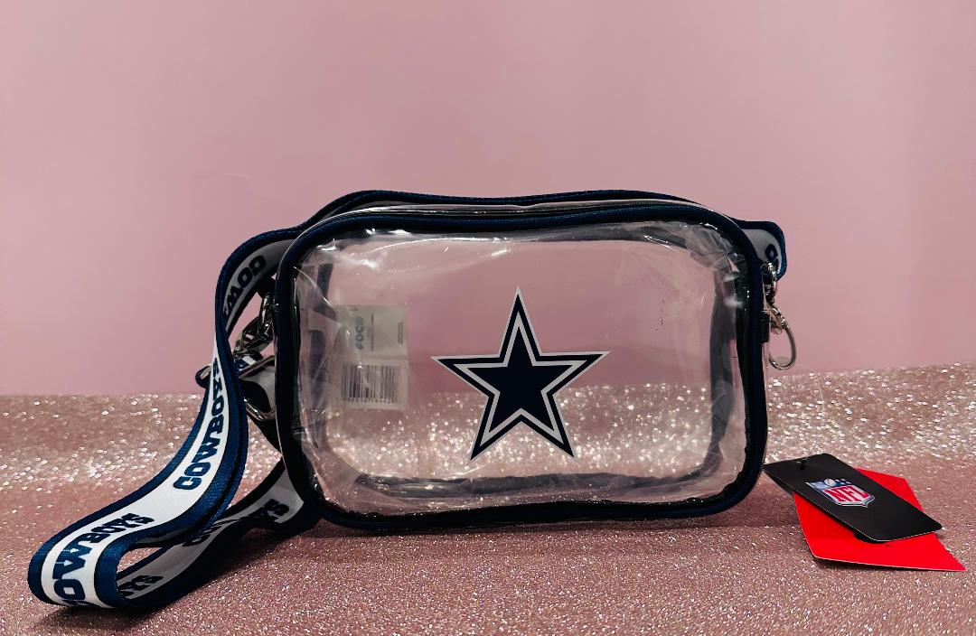 Dallas Cowboys camara clear crossbody purse