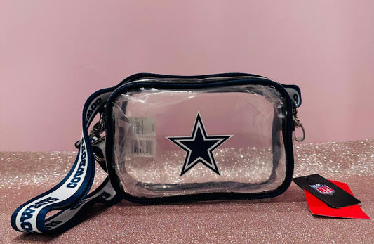 Dallas Cowboys camara clear crossbody purse