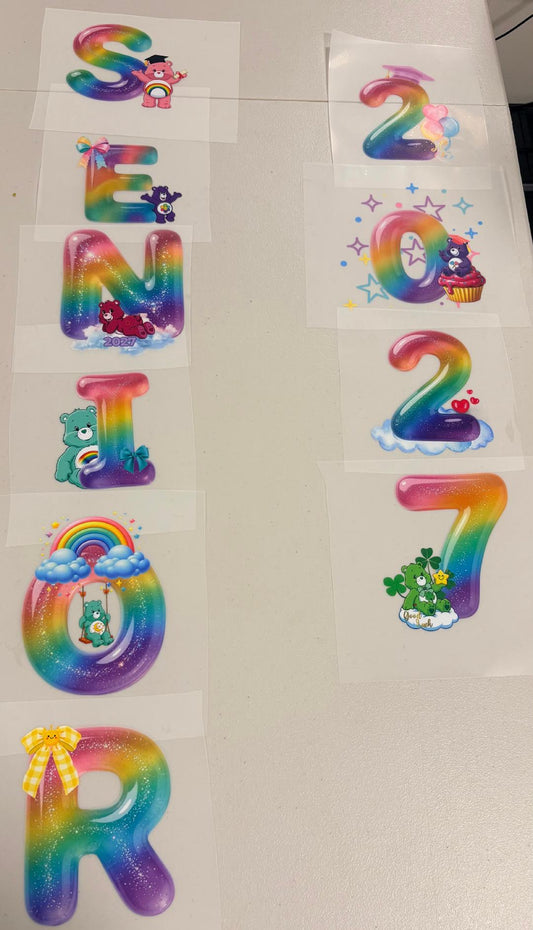 Senior Jeans DTF print kit (Care Bears)