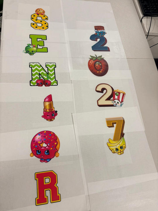 Senior Jeans DTF print kit (Shopkins)