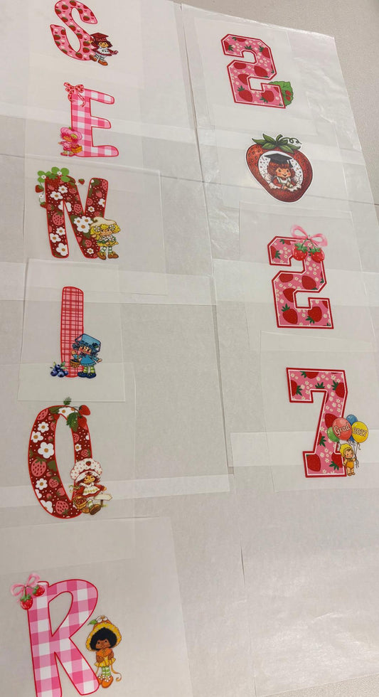 Senior Jeans DTF print kit (Strawberry Shortcake)