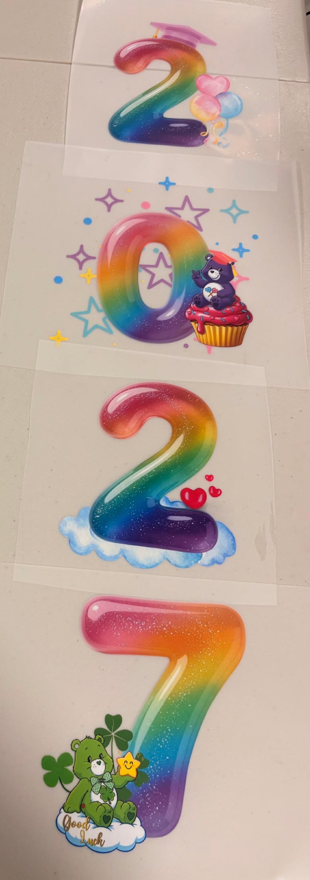 Senior Jeans DTF print kit (Care Bears)