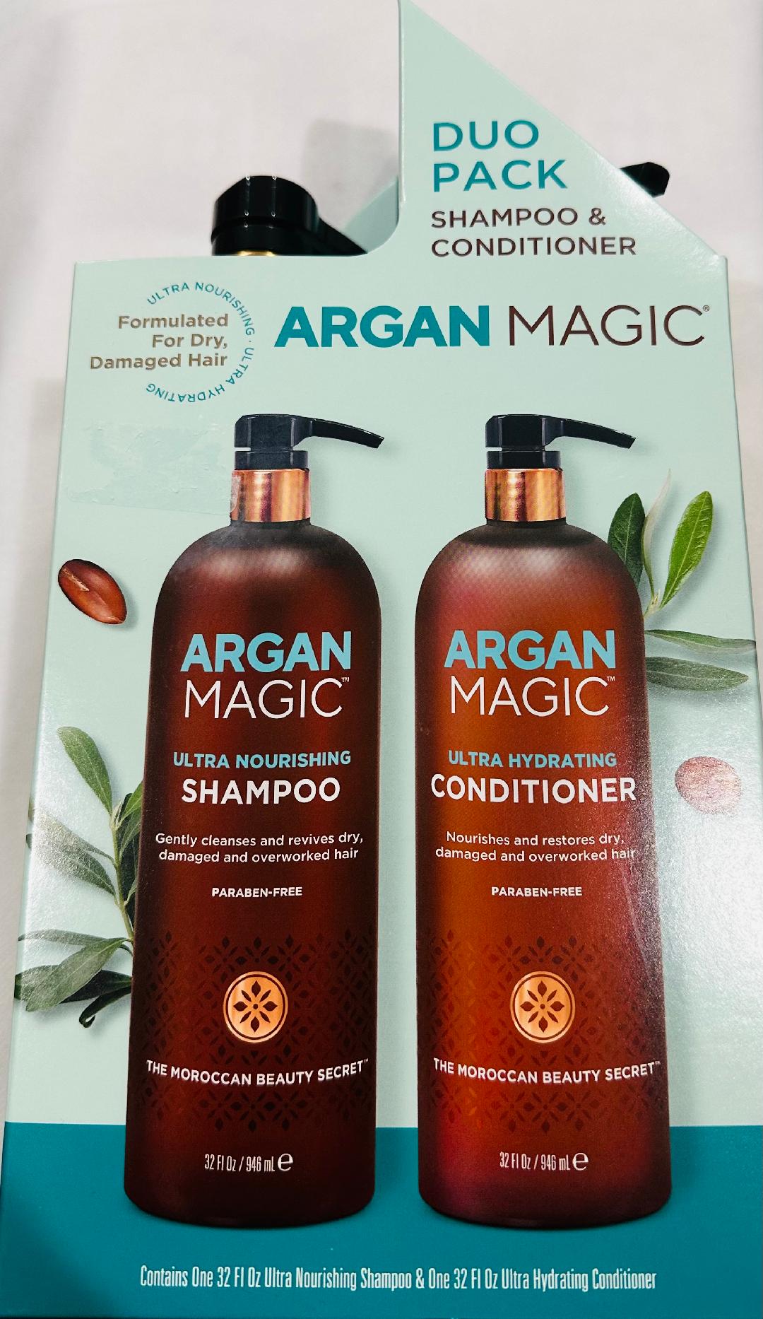 Duo pack shampoo and conditioner with Argan Oil