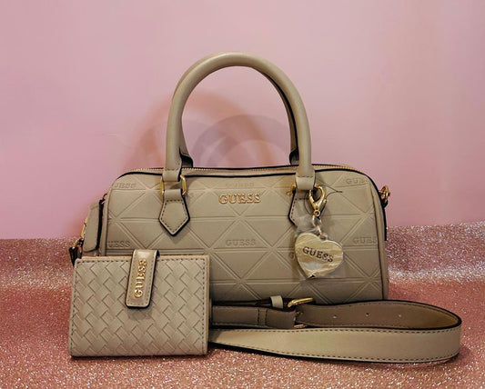 Guess handbag/crossbody with heart charm and Guess Wallet