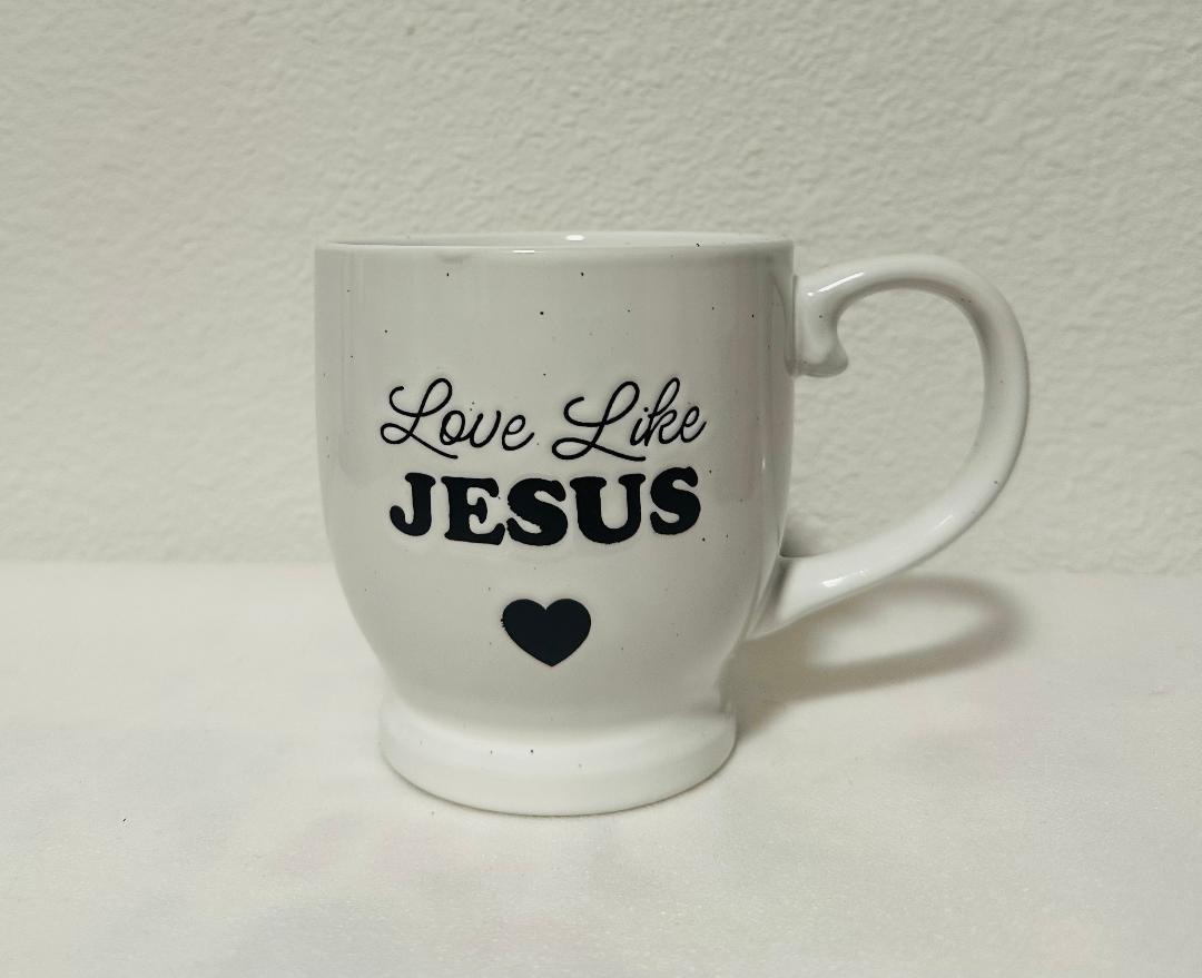 Inspirational Mug Love like Jesus (WHITE)