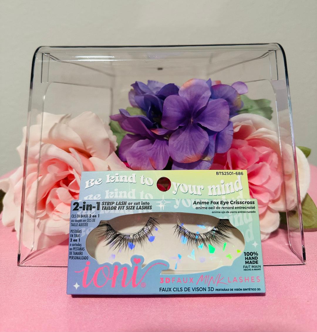 Ioni Anime Fox Eye Crisscross lashes