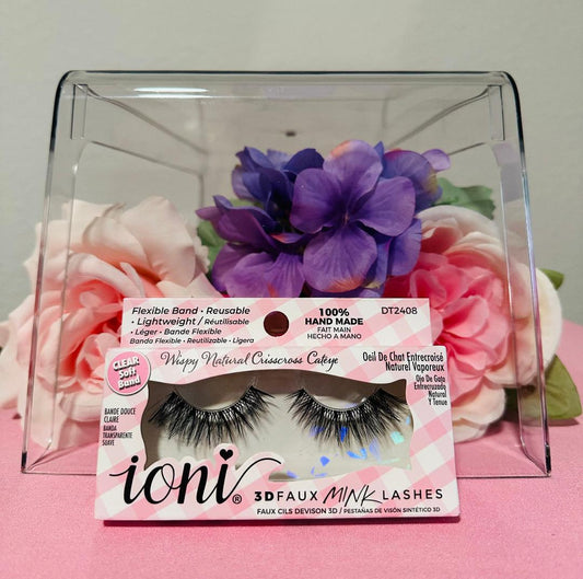 Ioni Wispy natural crisscross cat eye lashes