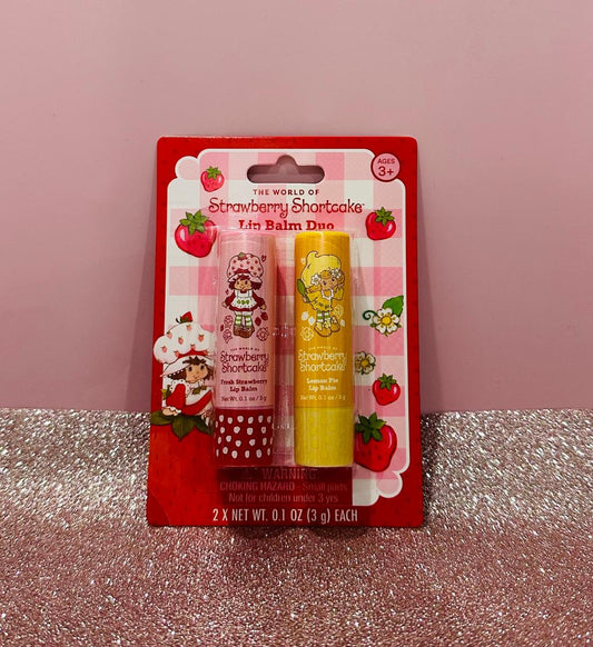 Strawberry Shortcake lip balm duo