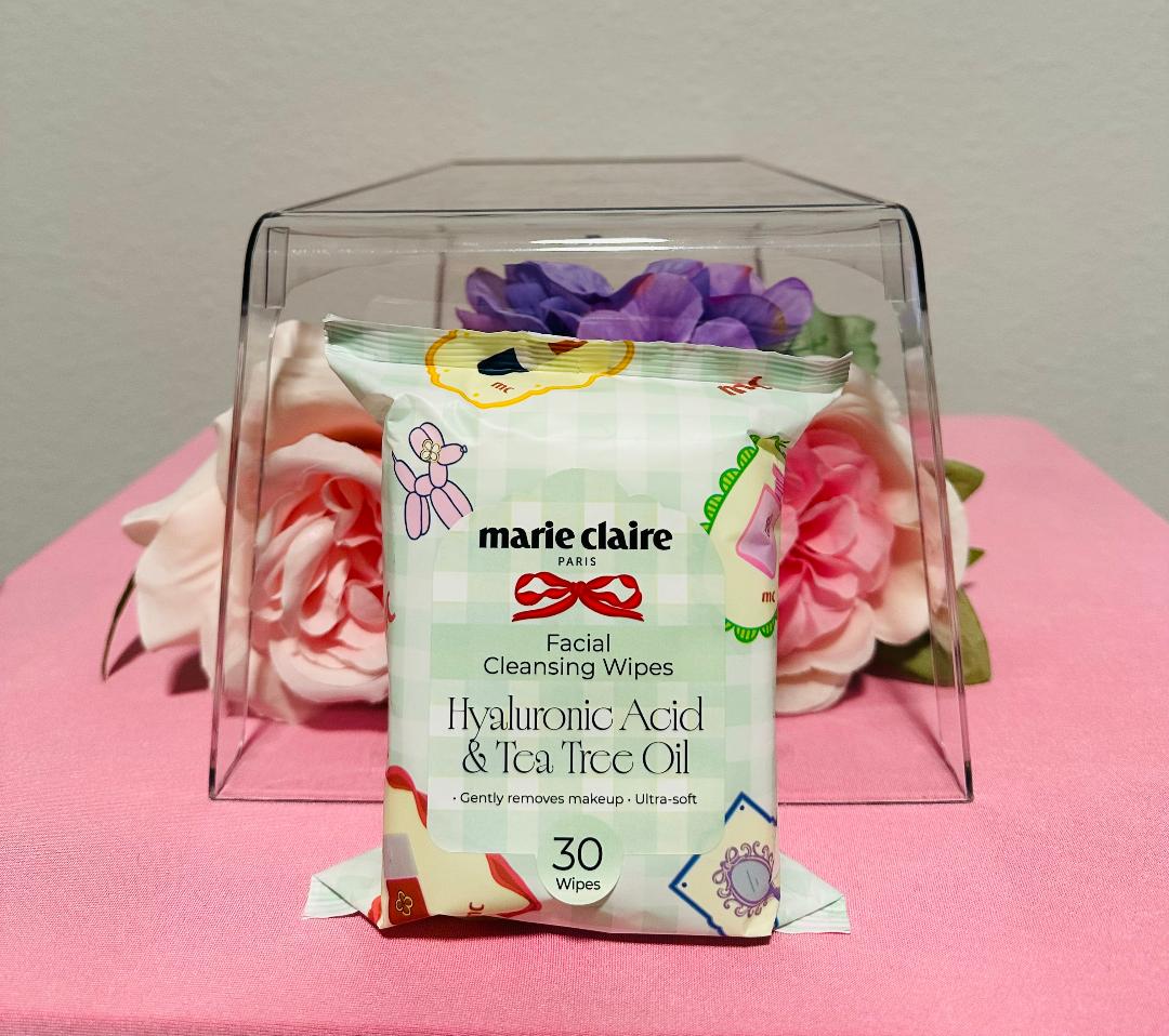 Marie Claire - Hyaluronic Acid & Tea Tree Oil Facial Wipes