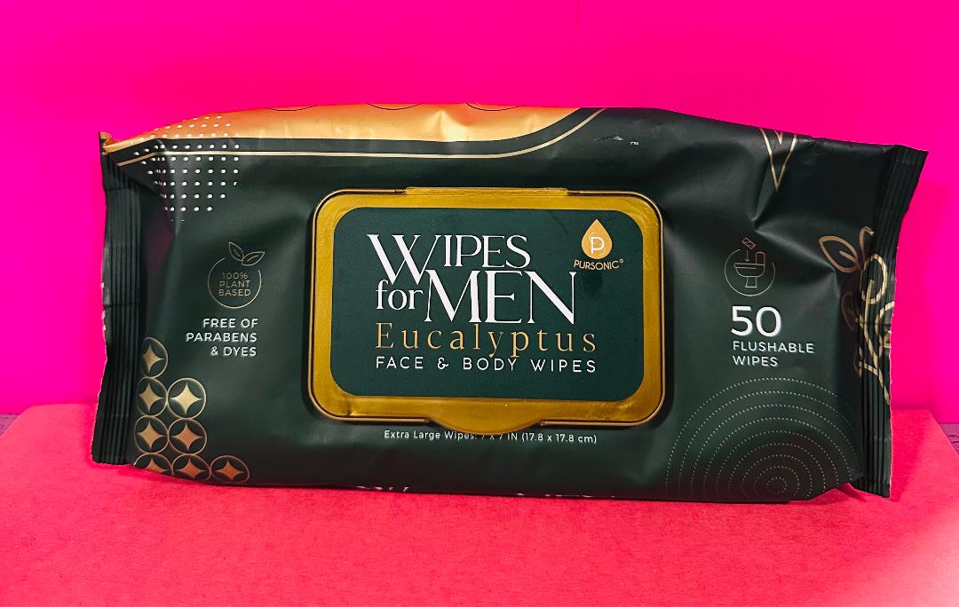 Pursonic Wipes for Men - Eucalyptus