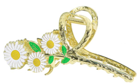 Metal Large 3 Sunflower Hair Clip