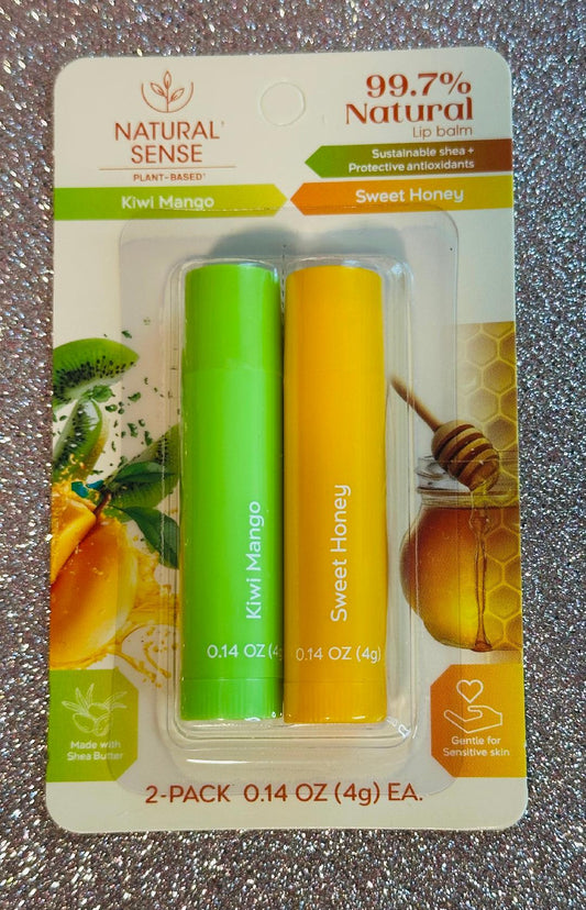 Natural Sense plant based lip balm (Kiwi mango-Sweet honey)
