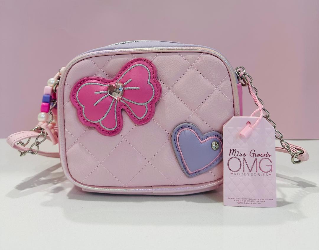 Kids pink crossbody purse by OMG