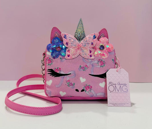Kids pink crossbody purse by OMG
