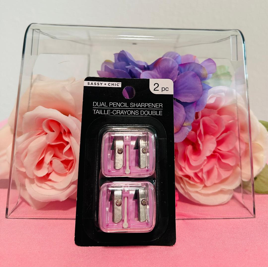 Sassy + Chic Dual Pencil Sharpener - Purple