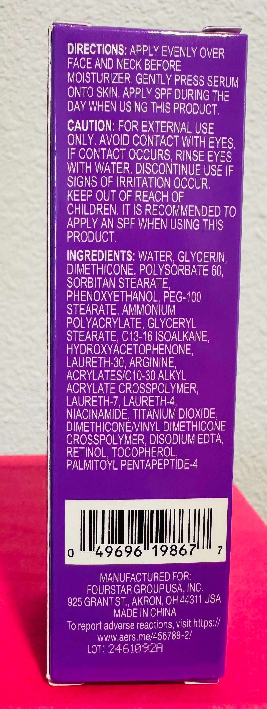 Smoothing Retinol night serum