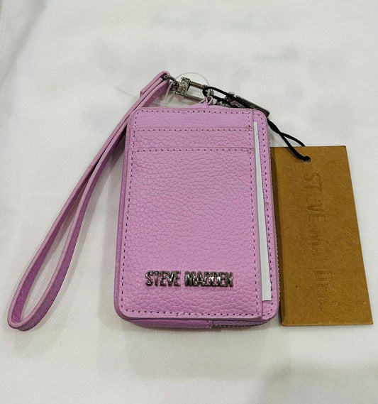 Steve Madden lavender wristlet wallet and card case