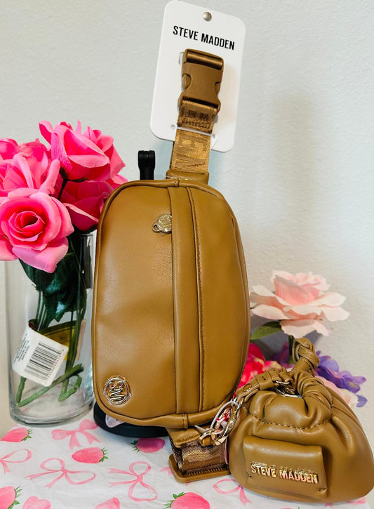 Steve Madden Tan waist purse