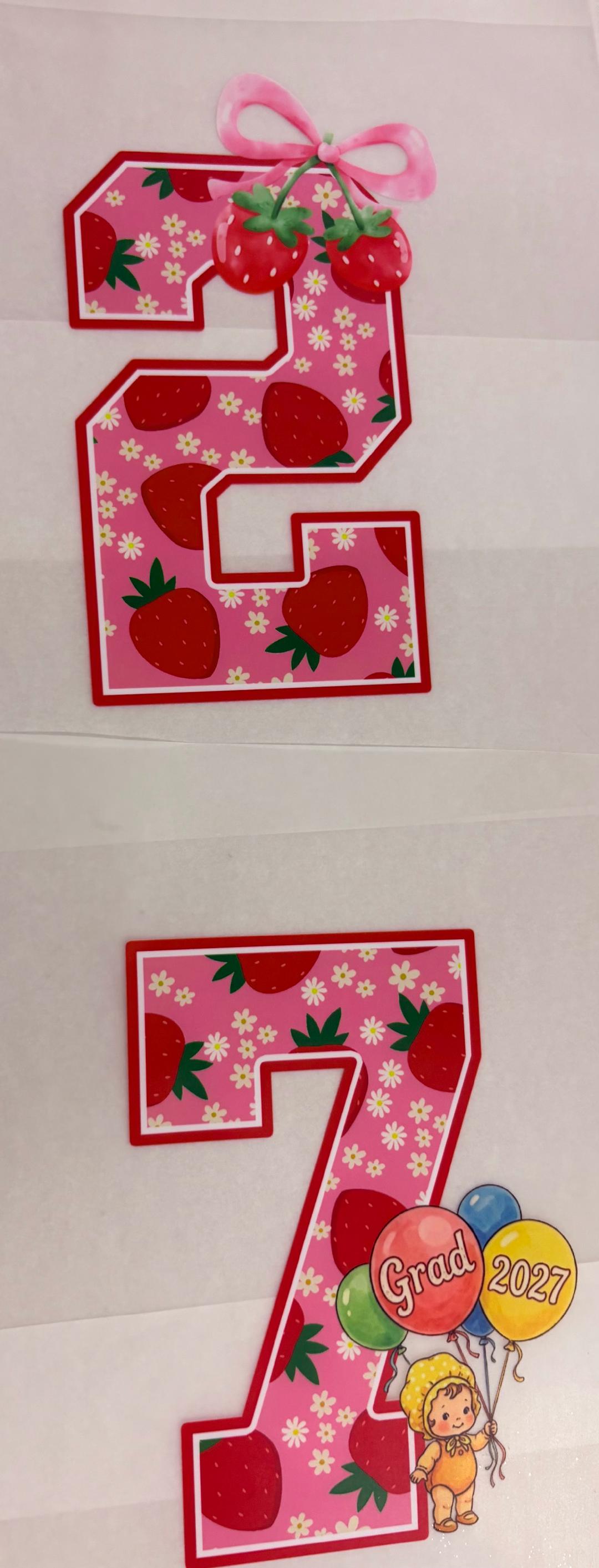 Senior Jeans DTF print kit (Strawberry Shortcake)