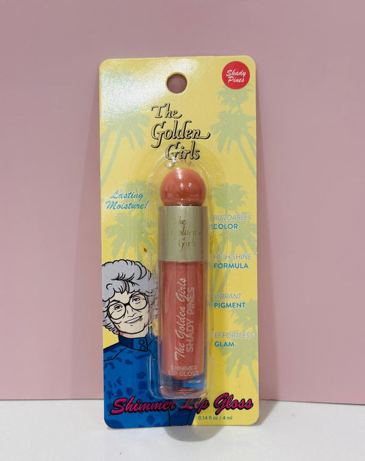 Golden Girls shimmer lip gloss (Shady Pines)