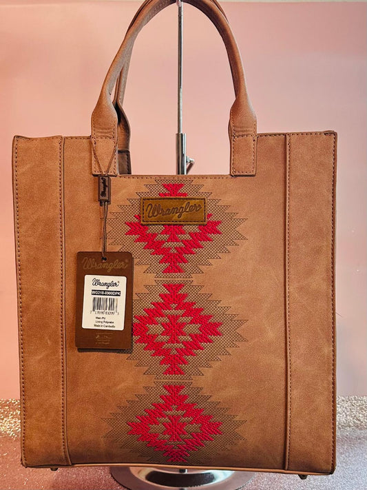 Wrangler Brown and Pink Crossbody shoulder bag